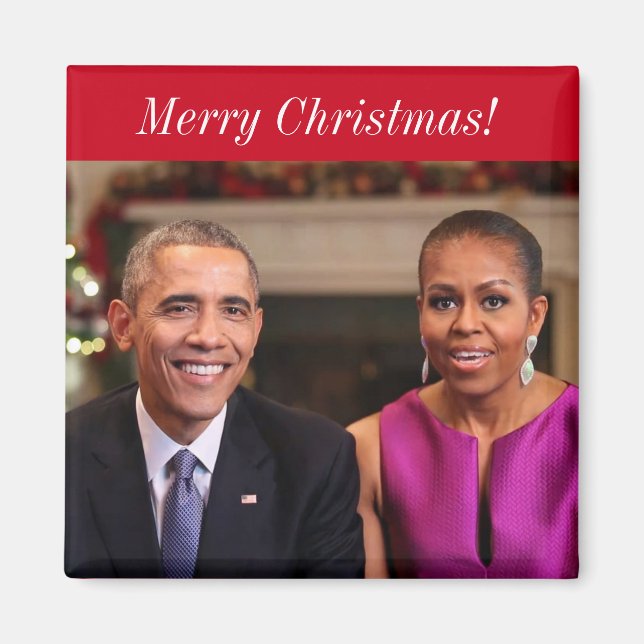 Imán Barack y Michelle 2014WA - Magnet (Frente)