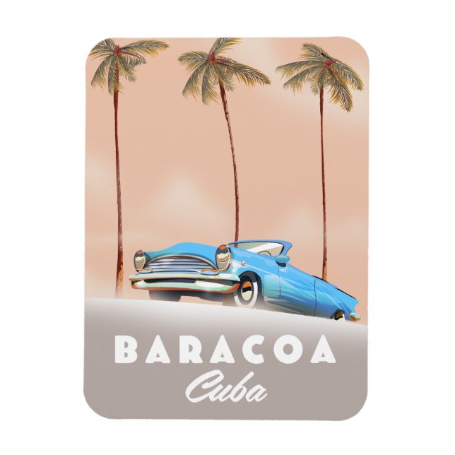Imán Baracoa Cuba Coche antiguo (Vertical)