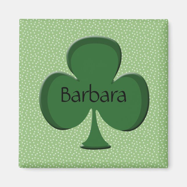 Imán Barbara Shamrock Magnet (Frente)