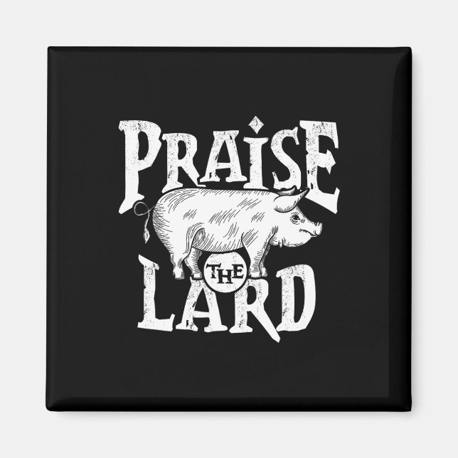 Imán Barbecue Bbq Grill Carne de cerdo Cerdo Cita (Frente)