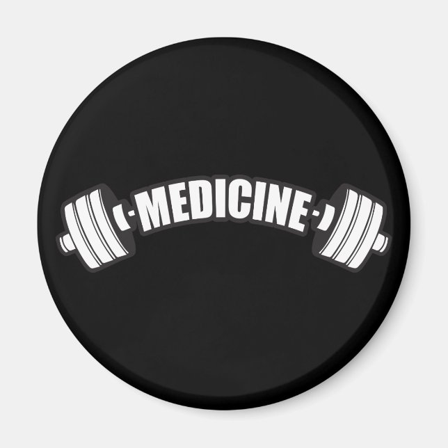 Imán Barbell - Medicina de hierro - Gimnasio para Levan (Frente)