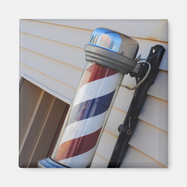Imán Barber Shop Pole Magnet (Frente)