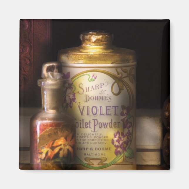 Imán Barbero - Polvo de Aseo Violeta de Sharp & Dohme (Frente)