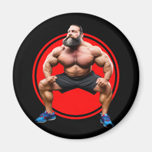 Imán Barbudo Musculoso