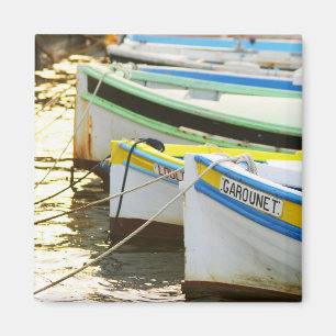 Imán Barcas de pesca típicas de Provenza pintadas en