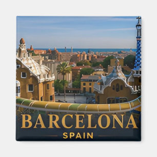 Imán Barcelona España Destino de viaje europeo icónico