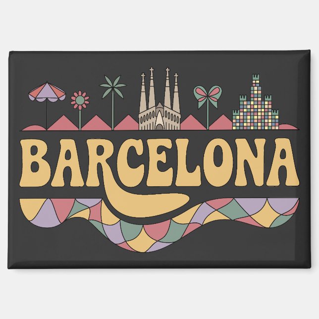 Imán Barcelona España Europa (Anverso)