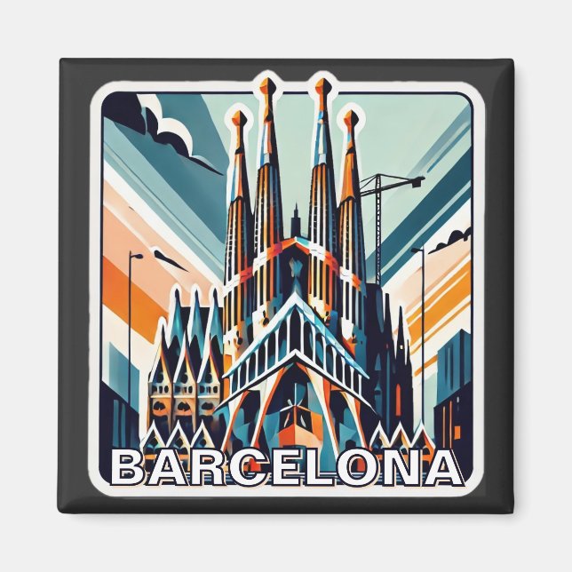 Imán Barcelona España La Sagrada Familia (Frente)