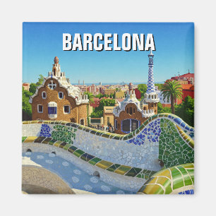 Imán Barcelona España Parque Güell Travel