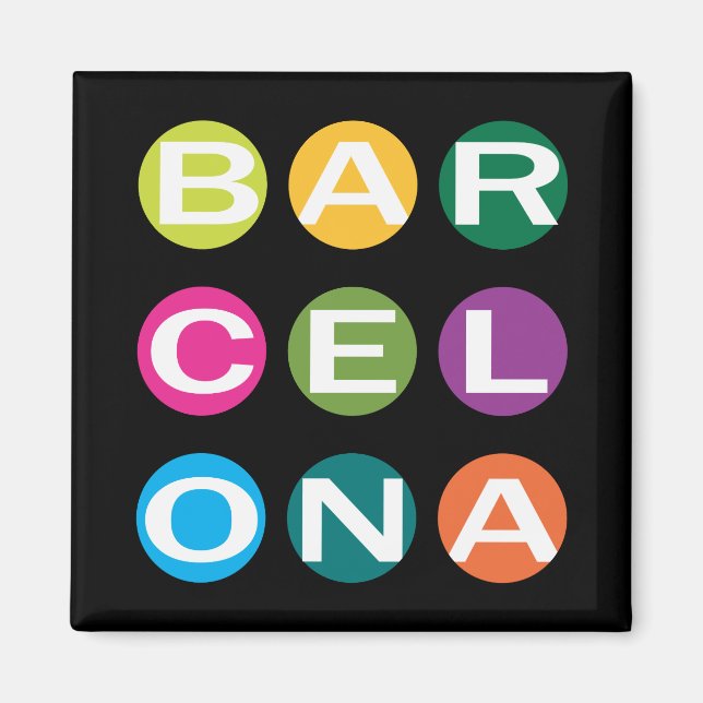 Imán BARCELONA Magnet (Frente)