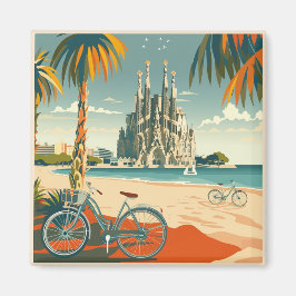 Imán Barcelona, Park Guell, Sagrada Familia, Souvenir