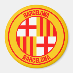 Imán Barcelona Round Emblem