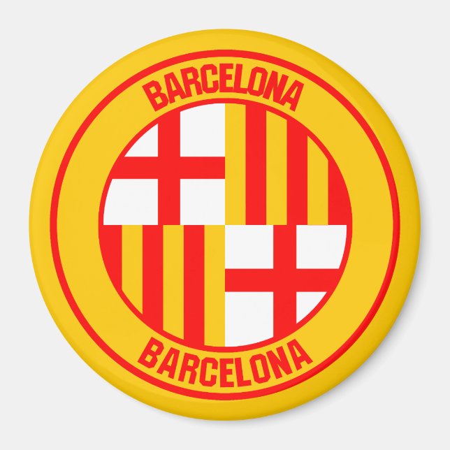 Imán Barcelona Round Emblem (Frente)