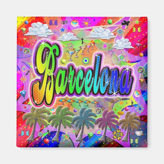 Imán Barcelona Vista Express (Frente)