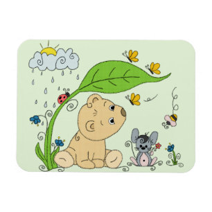 Imán Bärchen en la lluvia