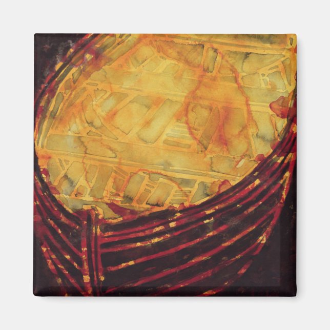 Imán Barco amarillo 2007 (Frente)