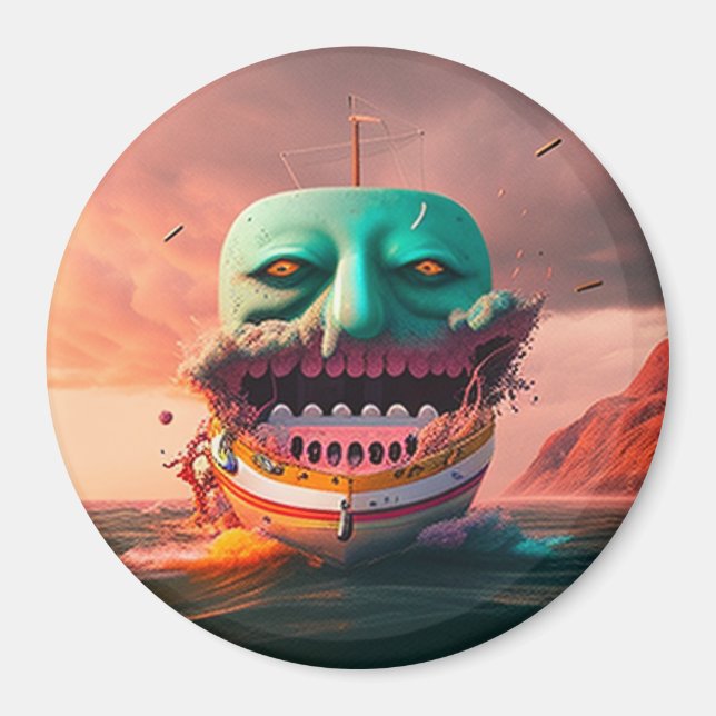 Imán Barco asustado (Frente)