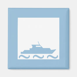 Imán Barco azul de niño bebé