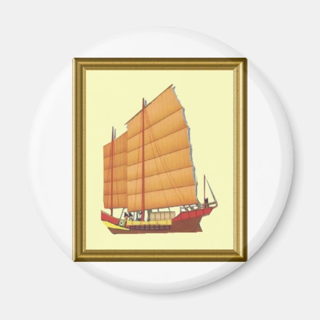 Imán Barco chino (Frente)