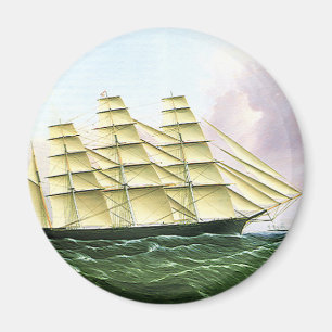 Imán Barco Clipper Antiguo de Transporte Vintage en el