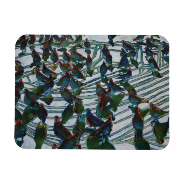 Imán Barco de aves 3 (Horizontal)