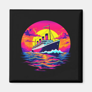 Imán Barco de Carga Vintage Titanic Barco Tasa de Viaje