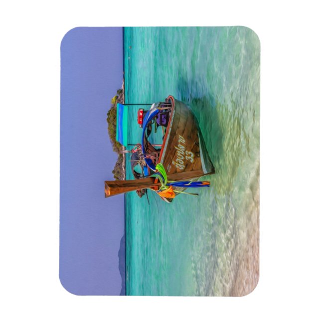 Imán Barco de cola larga, Koh Lipe, Tailandia (Vertical)