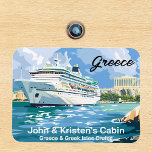 Imán Barco de crucero para las islas griegas<br><div class="desc">Este diseño puede ser personalizado en el área proporcionada cambiando la foto y/o el texto. O puede personalizarse haciendo clic en Personalizar esta plantilla y, a continuación, eligiendo la opción de hacer clic en el personalizar y eliminando o cambiando el color del fondo, agregando texto, cambiando el color o estilo...</div>