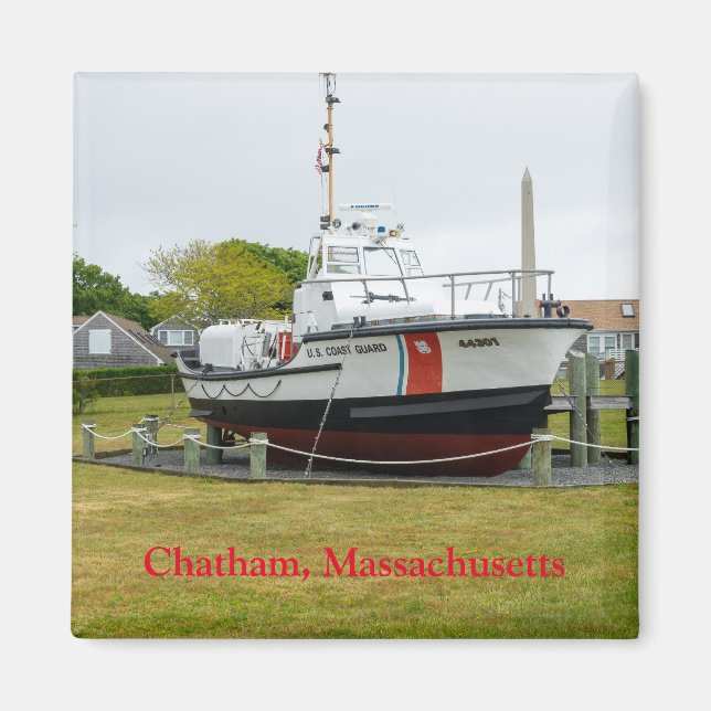 Imán Barco de guardacostas Chatham Massachusetts (Frente)