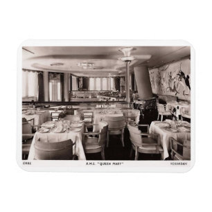 Imán Barco de pasajeros RMS, Reina María, Grill Vintage