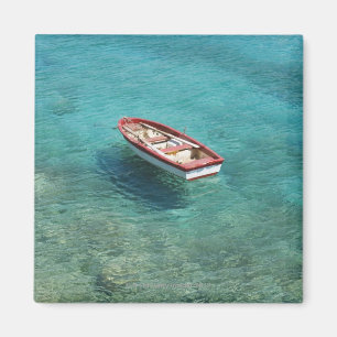 Imán Barco de pesca en el agua clara, colorida, Mani