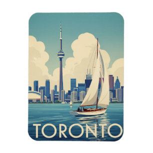 Imán Barco de Vela Antiguo en Toronto Canadá Viajes