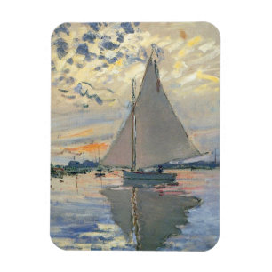 Imán Barco de vela de Monet Impresionismo francés Arte 