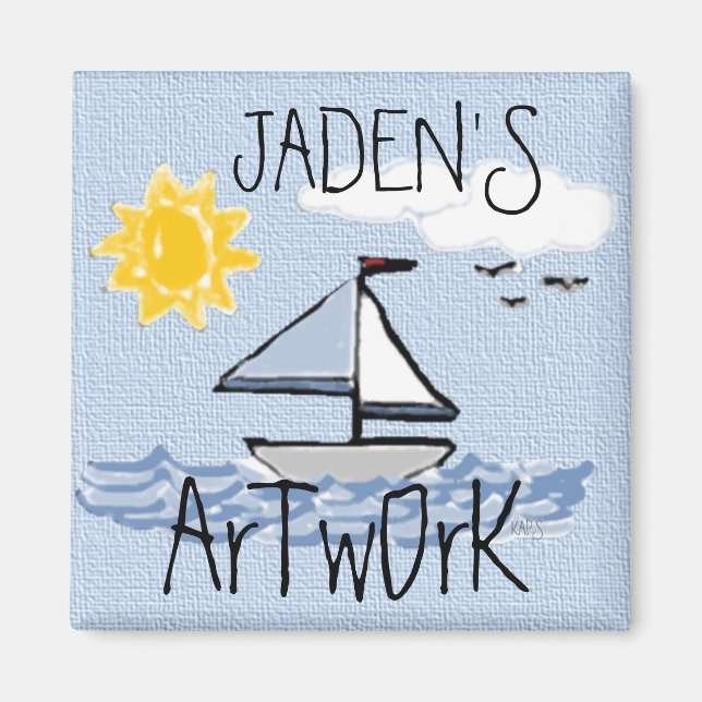 Imán Barco de vela O (Frente)