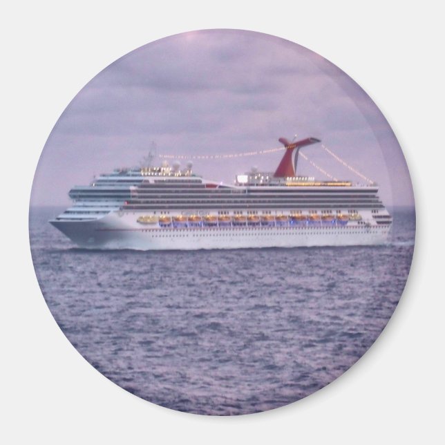 Imán Barco en morado (Frente)