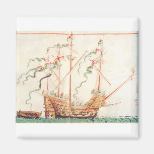 Imán Barco Naval Medieval