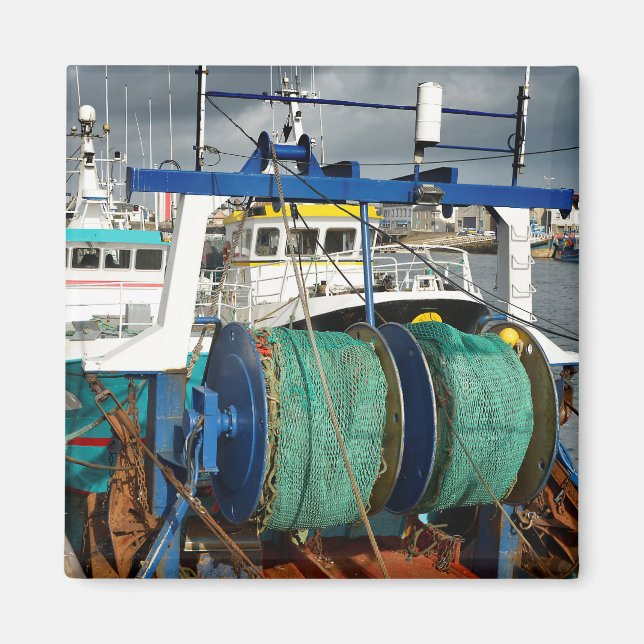 Imán Barco pesquero en Guilvinec, Francia (Frente)