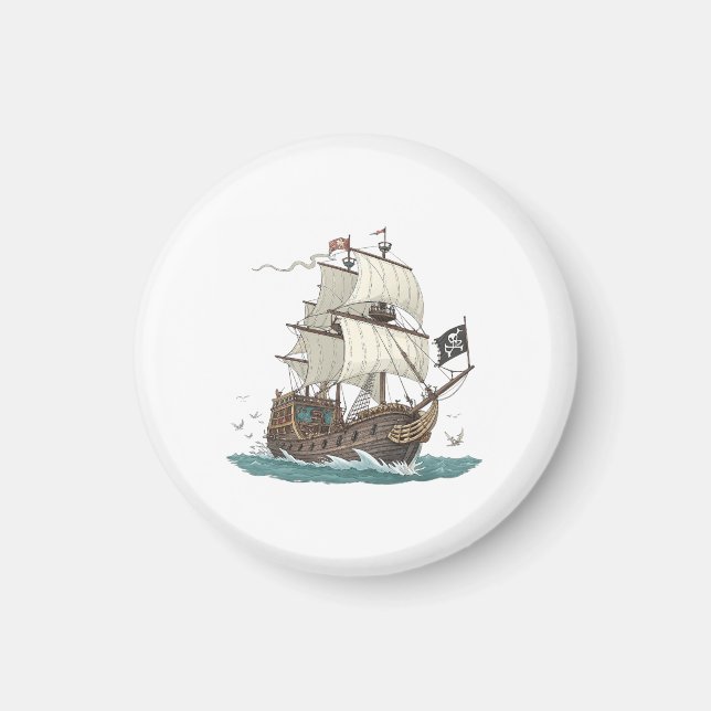 Imán Barco Pirata (Frente)
