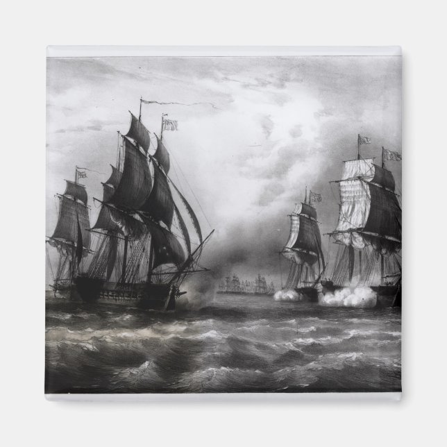 Imán Barco 'Ranger' de John Paul Jones, 1793 (Frente)