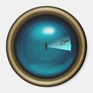 Imán Barco Sonar Giant Squid Kraken Steampunk Nautical