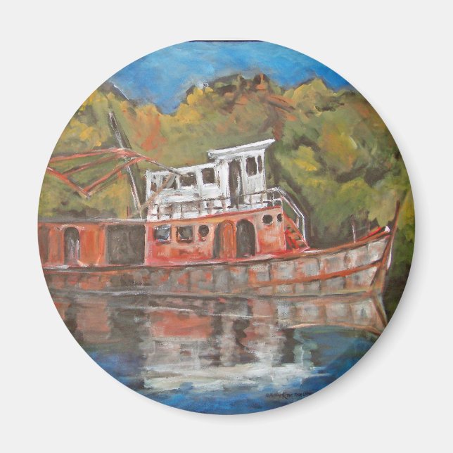 Imán Barco Tug (Frente)