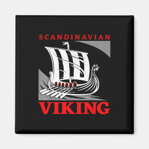 Imán Barco vikingo escandinavo Dragón Drakkar Thor