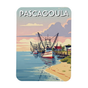 Imán Barcos camarones en Pascagoula Mississippi