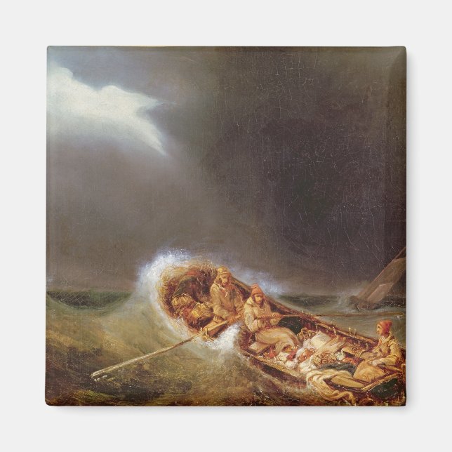 Imán Barcos de Dieppe que regresan de la pesca (Frente)