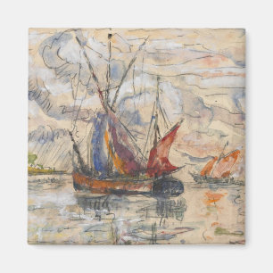 Imán Barcos de pesca en La Rochelle, c.1919-21