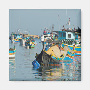 Imán Barcos de pesca malteses el   Marsaxlokk en Malta