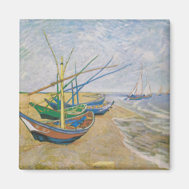 Imán Barcos de pesca | Vincent Van Gogh (Frente)