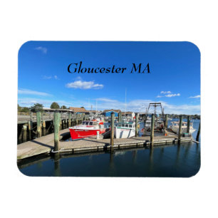 Imán Barcos en el puerto de Gloucester