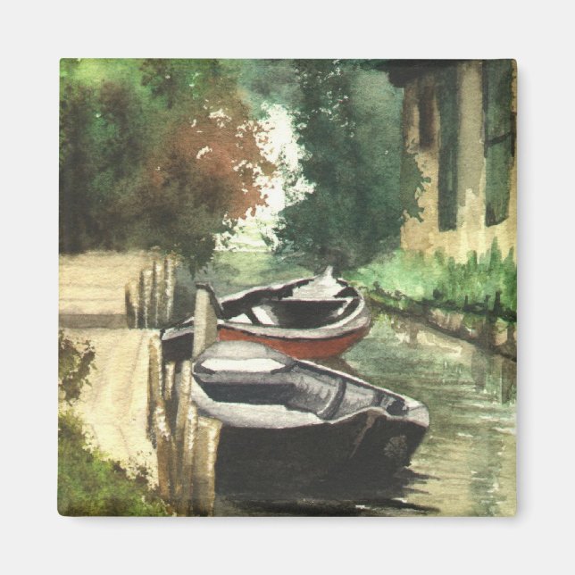 Imán Barcos en el río (Frente)