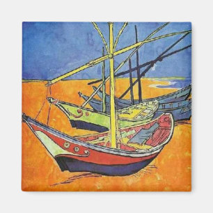 Imán Barcos en la playa de Vincent van Gogh